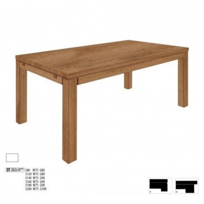 Table moderne Table à manger Bois Table en bois Salle à manger Table de salon Bois massif nouveau