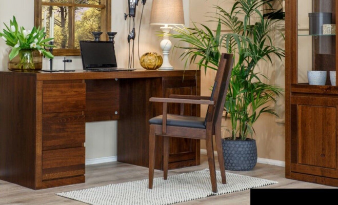 Tableau Bureau Table en bois Bureau d'ordinateur Bois massif Bureau de bureau Mobilier de bureau Tables