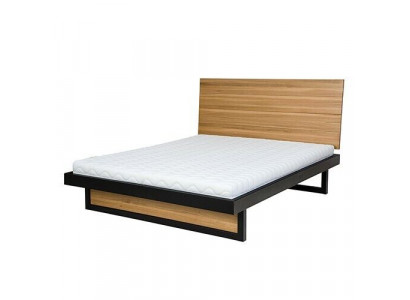 Lit en bois Lit Double en bois massif 160x200cm Chambre Lit en bois massif