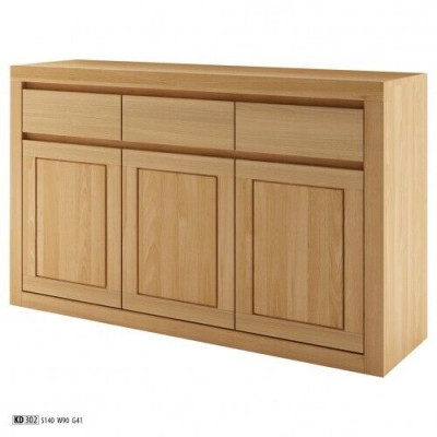 Commode design en bois massif Armoires commodes Armoires Armoires en bois massif Chêne 140x90cm