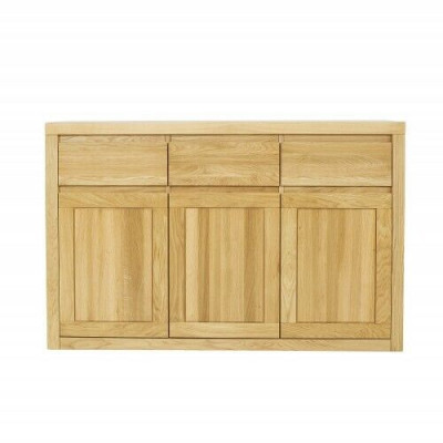 Commode design en bois massif Armoires commodes Armoires Armoires en bois massif Chêne 140x90cm