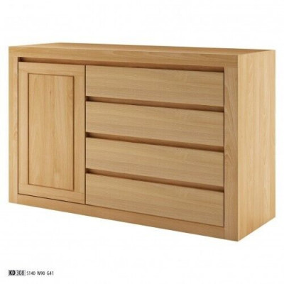 Bahut Commode Bois massif Armoires Bois massif 140x90cm Commodes Armoire Chêne
