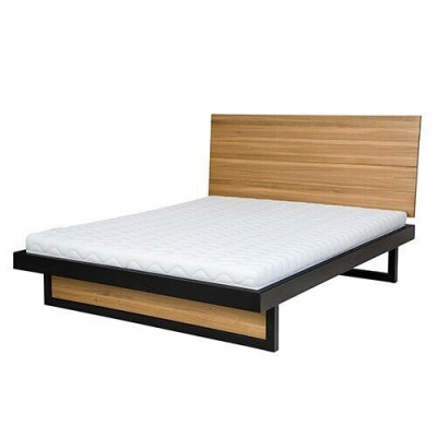 Lits mezzanine en bois massif de 140x200cm Mobilier de chambre en bois massif Lit en chêne métallique