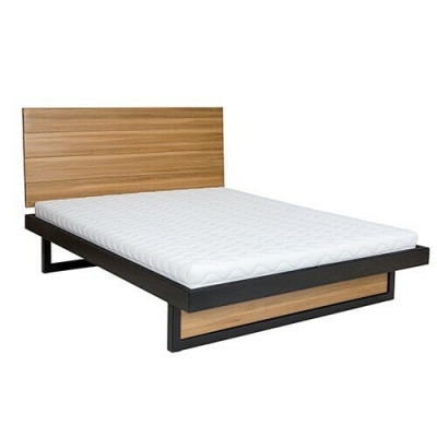 Lits mezzanine en bois massif de 140x200cm Mobilier de chambre en bois massif Lit en chêne métallique