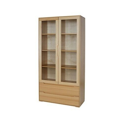 Vitrine de présentation de garde-robe classique en bois massif fait main Armoires en bois.