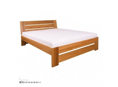 Lit Lit double Lit double en chêne Lit en bois 200x200 Cadre de lit Mobilier massif Lits