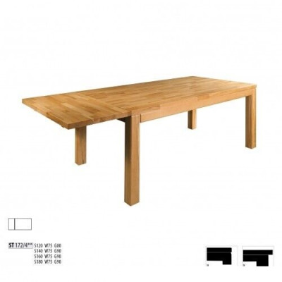Table Table à manger Meuble massif Salle à manger 180x90cm Bois véritable Bois massif Nouvelles Tables