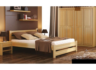 Chambre 3 pièces. Ensemble Lit Tables de chevet 2x Lits Véritable bois Bois massif