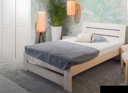 Lit Chambre Complet Ensemble Lits avec 2 Tables de chevet 100x200cm Loft Solid
