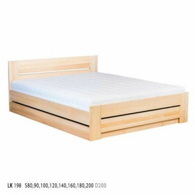 Lit 180x200cm Lits en bois massif Lit double Lit conjugal Mobilier de chambre neuf
