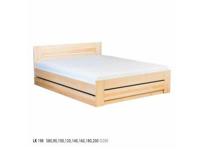Lit 180x200cm Lits en bois massif Lit double Lit conjugal Mobilier de chambre neuf