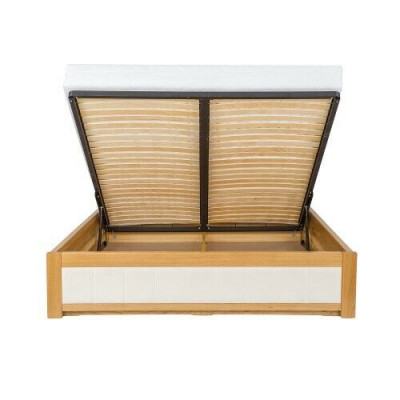 Lit en bois massif Double Lits de mariage Hêtre Meubles de chambre à coucher Bois neuf 180x200cm