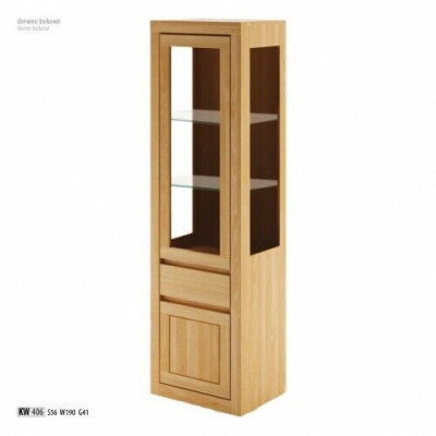 Vitrine en verre Armoire en bois Salon Armoire faite à la main Bois massif