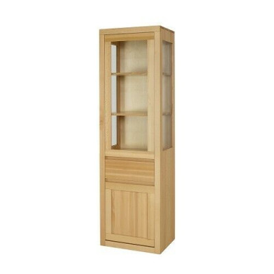 Vitrine en verre Armoire en bois Salon Armoire faite à la main Bois massif