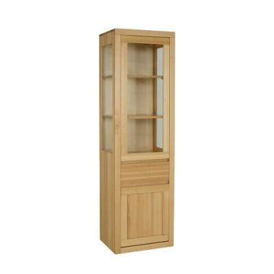 Vitrine en verre Armoire en bois Salon Armoire faite à la main Bois massif