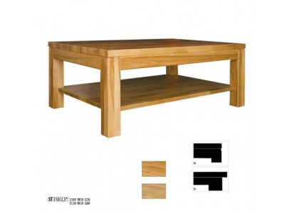 Table en bois Tables basses en bois massif Salon Mobilier 120x80cm Tables massives