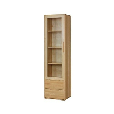 Vitrine solide Véritable article artisanal Armoire en bois massif Armoires en bois Vitrines en verre