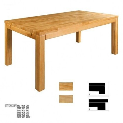 Table à manger Tables en bois Salle à manger Table 160x90 en bois massif Tables à manger en bois massif