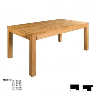 Table à manger Tables en bois Salle à manger Table 160x90 en bois massif Tables à manger en bois massif