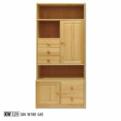Armoire murale en bois massif étagères armoire de cuisine penderie meuble en bois massif étagère en bois