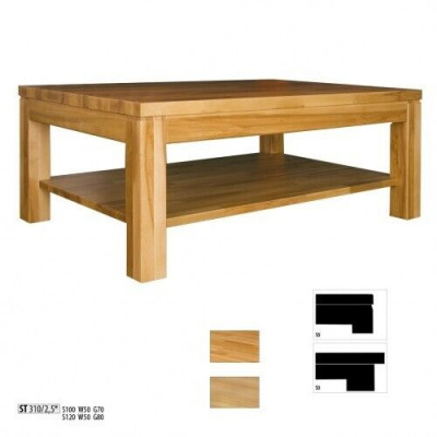 Table basse en bois Table de salon Salle à manger Table 100x70 Bois massif