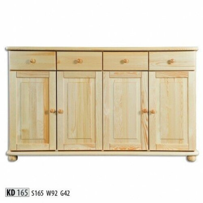 Commode 165cm Buffet Armoire Buffet Bois Armoire Mobilier Commodes Bois massif