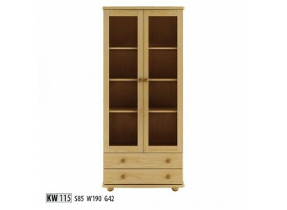 Vitrine Salon Buffet Bois Massif Vitrines Verre Garde-robe Bois Véritable