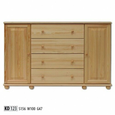 Solide commode Buffet Buffet Armoire Meubles Commodes Bois massif Meuble bas neuf