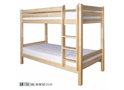 Lit superposé Lit mezzanine Lit enfant Pin Bois Chambre d'enfant Meubles en bois massif Bois neuf