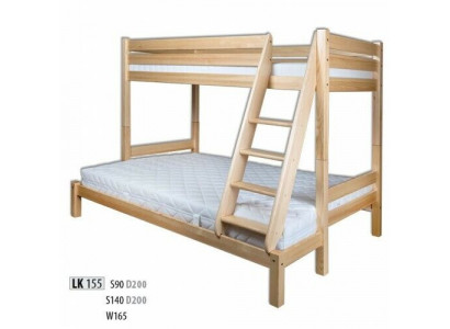 Lit superposé en pin massif lits superposés en bois massif pour enfants lit surélevé lit neuf
