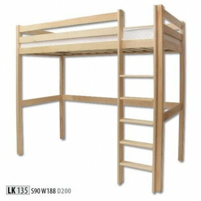 Lit enfant Lit superposé pour enfants Échelle Lit mezzanine Meubles Bois Meubles Lit superposé Bois massif
