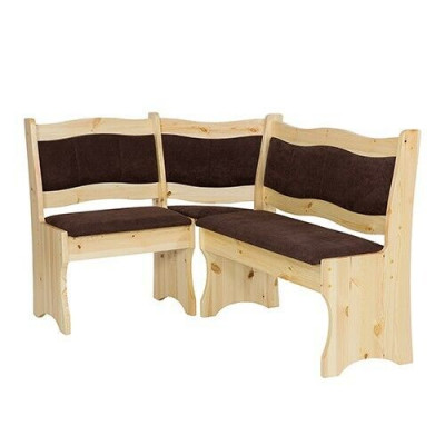 Coin banc en pin massif Bois massif Salle à manger Maison de campagne Coins de banc artisanaux neufs