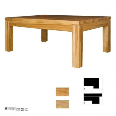 Table d'appoint Table basse Bois massif Chêne Meubles massifs 100x70 cm nouvelles Tables