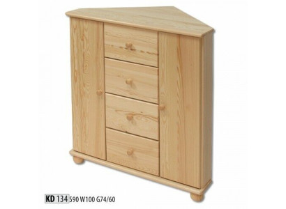 Armoire d'angle Armoire Étagère Commode Commode d'armoire Poitrine de commode Commode d'angle Buffet massif neuf