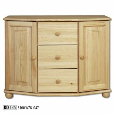 Coffret de garde-robe solide Commode Buffet Mobilier Commodes en bois massif Armoires neuves Buffet