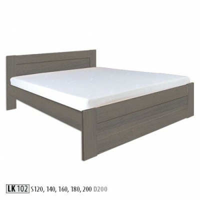Lit en bois Lit en bois massif Lits Hôtel 200x200 Style Mobilier massif Chambre