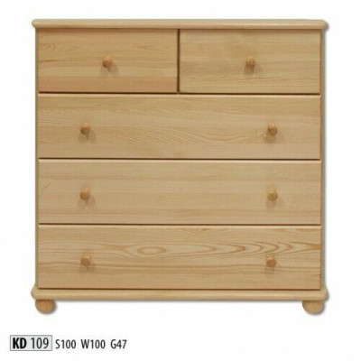 Commode solide Buffet Armoire Commodes en bois massif Armoires 100cm Buffet neuf