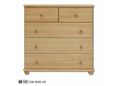Commode solide Buffet Armoire Commodes en bois massif Armoires 100cm Buffet neuf