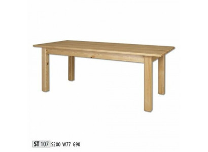 Table Table à manger Meubles massifs Salle à manger 200x90cm Bois véritable Bois massif nouvelles Tables