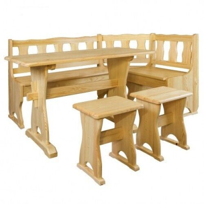 Banquette d'angle banc en bois bancs solides cuisine salle à manger coin siège mobilier en bois massif en bois