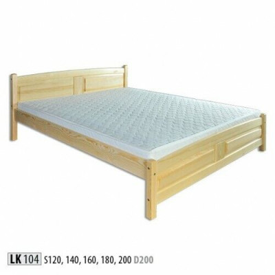 Lit en bois massif 200x200cm Cadre de lit en bois massif Lit double