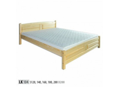 Lit en bois massif 200x200cm Cadre de lit en bois massif Lit double
