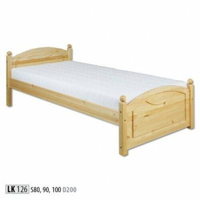 Lit de jeunesse en pin Lit pour enfants en bois massif Lit en bois 100x200 avec cadre de lit en bois