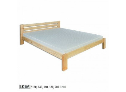Lit en bois Cadre de lattes Lit double Bois massif Meubles en bois Meubles artisanaux 200*200 cm