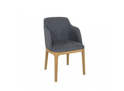 Chaise Fauteuil d'appoint Tapisserie Chaises Salon Bois massif Textile Bois Fauteuil cuir nouveau