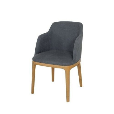Chaise Fauteuil d'appoint Tapisserie Chaises Salon Bois massif Textile Bois Fauteuil cuir nouveau