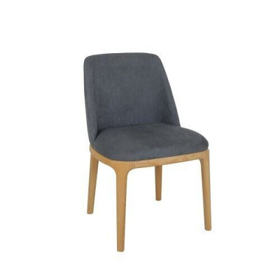 Chaise de design Fauteuil fauteuils rembourrés Lounge Bois massif Textile Bois Fauteuil nouveau