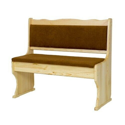 Banquette en bois de 100 cm en bois de pin massif pour tabouret de cuisine en bois massif