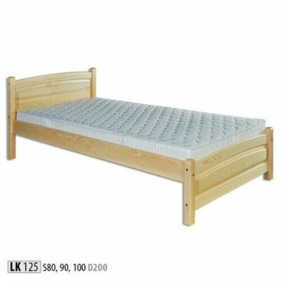 Lit en bois massif en pin Cadre de lit en bois 100x200 lit d'invité en bois massif fait main nouveau