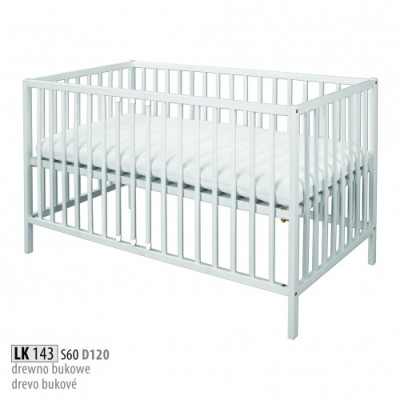 Lit de bébé Lit d'enfant 120x60 Bois massif Meubles en bois Meubles faits à la main